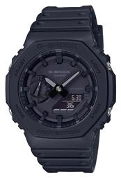 G-Shock Αναλογικό/Ψηφιακό Ρολόι Χρονογράφος Μπαταρίας με Μαύρο Καουτσούκ Λουράκι Casio από το Modivo