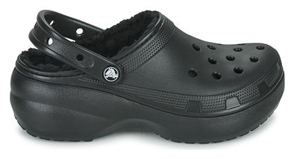 Classic Platform Lined Σαμπό Μαύρα Crocs