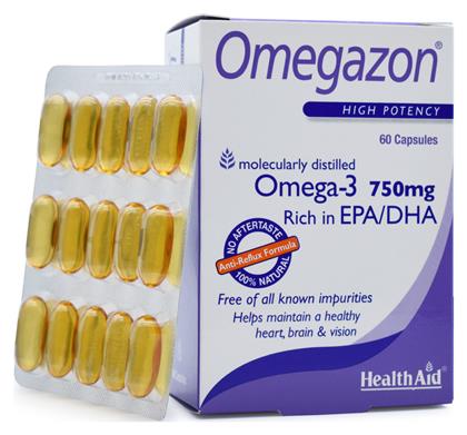 Omegazon Ιχθυέλαιο 750mg 60 κάψουλες Health Aid από το Pharm24