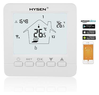 HY02-B05-WH Ψηφιακός Θερμοστάτης Χώρου Smart με Wi-Fi Hysen