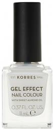 Korres Gel Effect Gloss Βερνίκι Νυχιών Μακράς Διαρκείας Λευκό 2 Porcelain White 11ml από το PharmaGoods