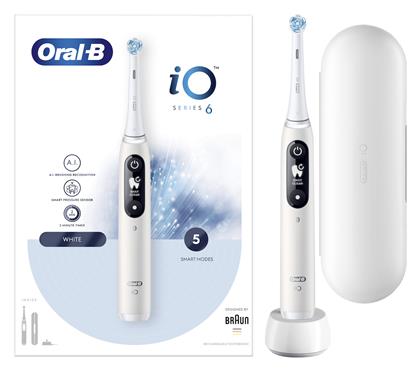 Oral-B iO Series 6 Ηλεκτρική Οδοντόβουρτσα με Αισθητήρα Πίεσης White - Oral B