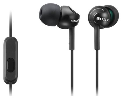 MDR-EX110AP In-ear Handsfree με Βύσμα 3.5mm Μαύρο Sony από το e-shop