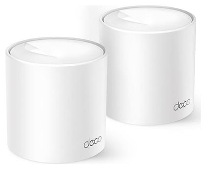 Deco X10 v1 Access Point Wi‑Fi 6 Dual Band (2.4 & 5GHz) σε Διπλό Kit Λευκό TP-LINK