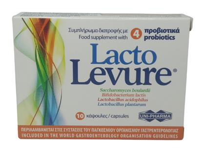 Uni-Pharma Lacto Levure Προβιοτικά 10 κάψουλες - Uni Pharma